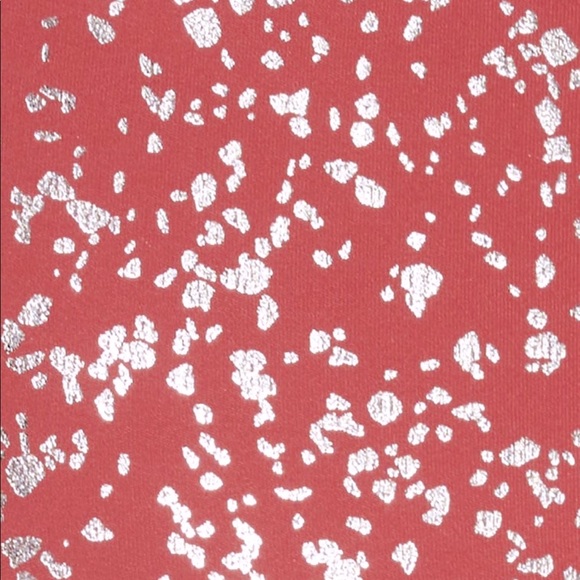 Sweaty Betty Goddess 7/8 Workout Leggings Pink Terrazzo Red High Waist NWT Shine - Picture 6 of 9